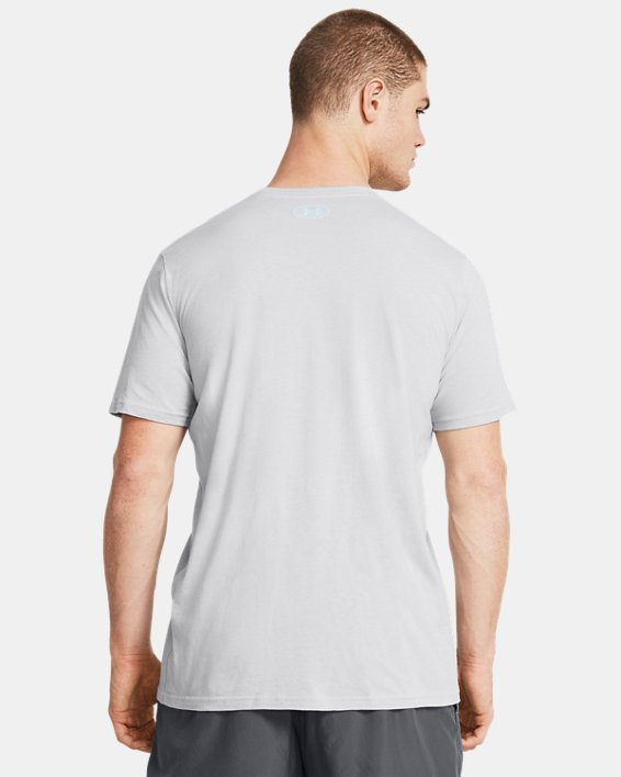 Men's UA Outline Branded Short Sleeve, Gray, pdpMainDesktop image number 1